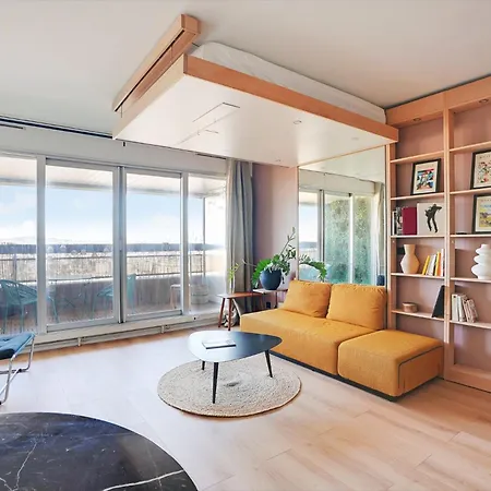 Apartment Refait A Neuf Avec Balcon Et Vue Sur La Seine - Bail Mobilite
